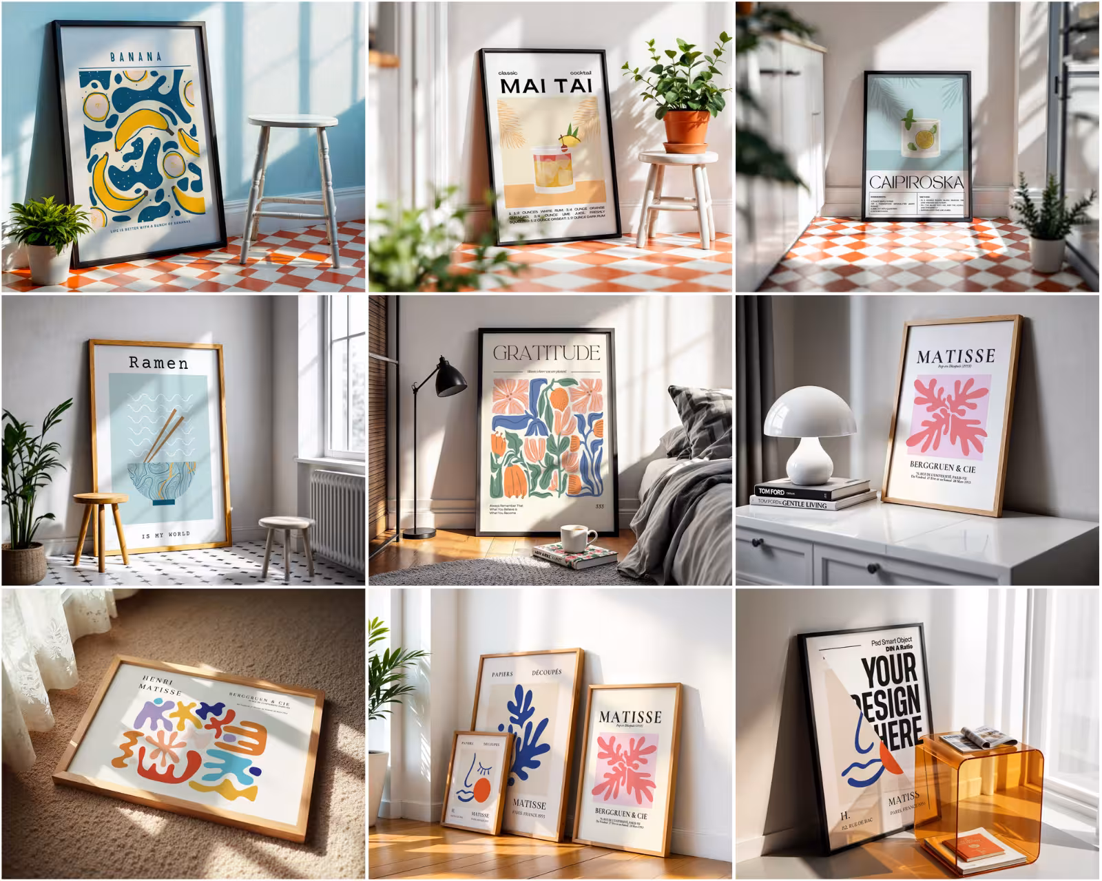 Poster Frame PSD Mockups Poster Frame PSD Mockups